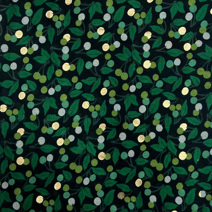 Leaf & Berry Green Print Scarf - SKRF