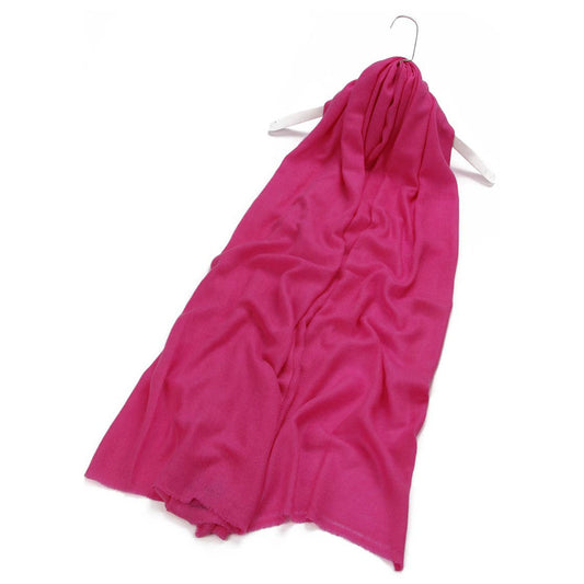 Hot Pink Pure Cashmere Pashmina Scarf - SKRF