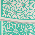 Pom Peace Of Mind Green Mix Flower Silhouette Jacquard Scarf 53217