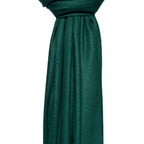 Forest Green Plain Pashmina Style Tassel Scarf