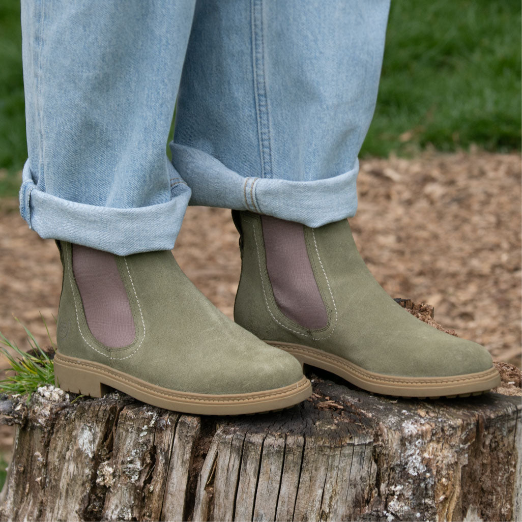 Toddy Short Boot - Sage Green