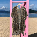 Brown Animal Print Summer Beach Bikini Cover Up SKRFST066YI52 - SKRF