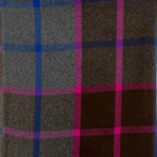 Check Scarf With Tassles Brown Pink - SKRF