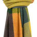 Colourful Check Scarf With Tassels - SKRF