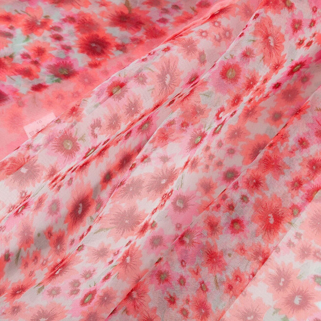 Daisy Pink Chiffon Scarf - SKRF