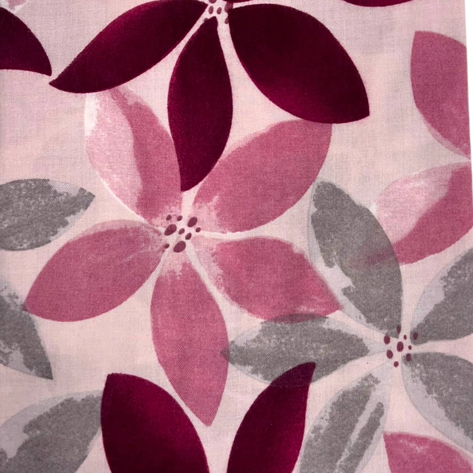 Pink Ash Tree Leaf Print Medium Weight Scarf