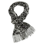 Fraas Scarf Cashmink Animal Print Grey 625353 960 - SKRF