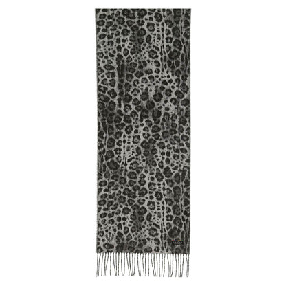 Fraas Scarf Cashmink Animal Print Grey 625353 960 - SKRF