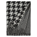 Fraas Scarf Cashmink Houndstooth Black 625270 990 - SKRF
