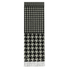 Fraas Scarf Cashmink Houndstooth Black 625270 990 - SKRF