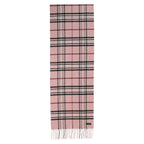 Fraas Scarf Cashmink Plaid Rose Pink 625391 410 - SKRF