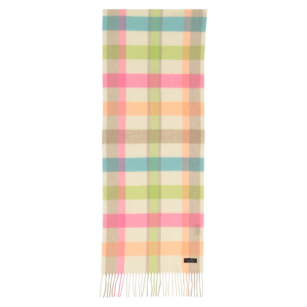 Fraas Scarf Cashmink Small Check Pastel 625360 025 - SKRF