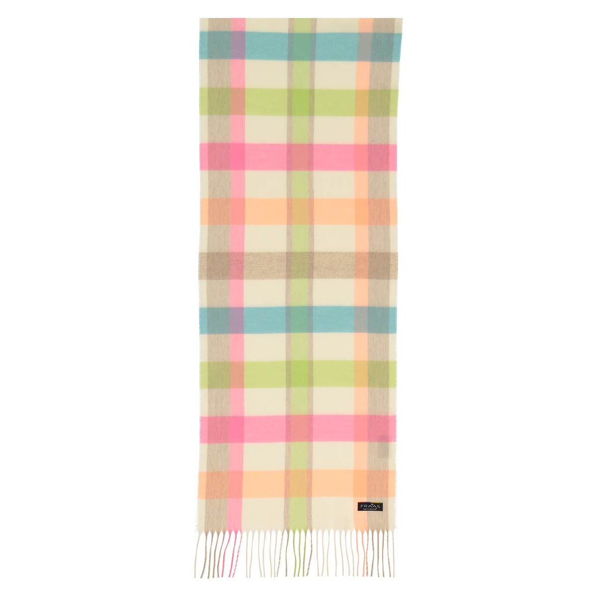 Fraas Scarf Cashmink Small Check Pastel 625360 025 - SKRF