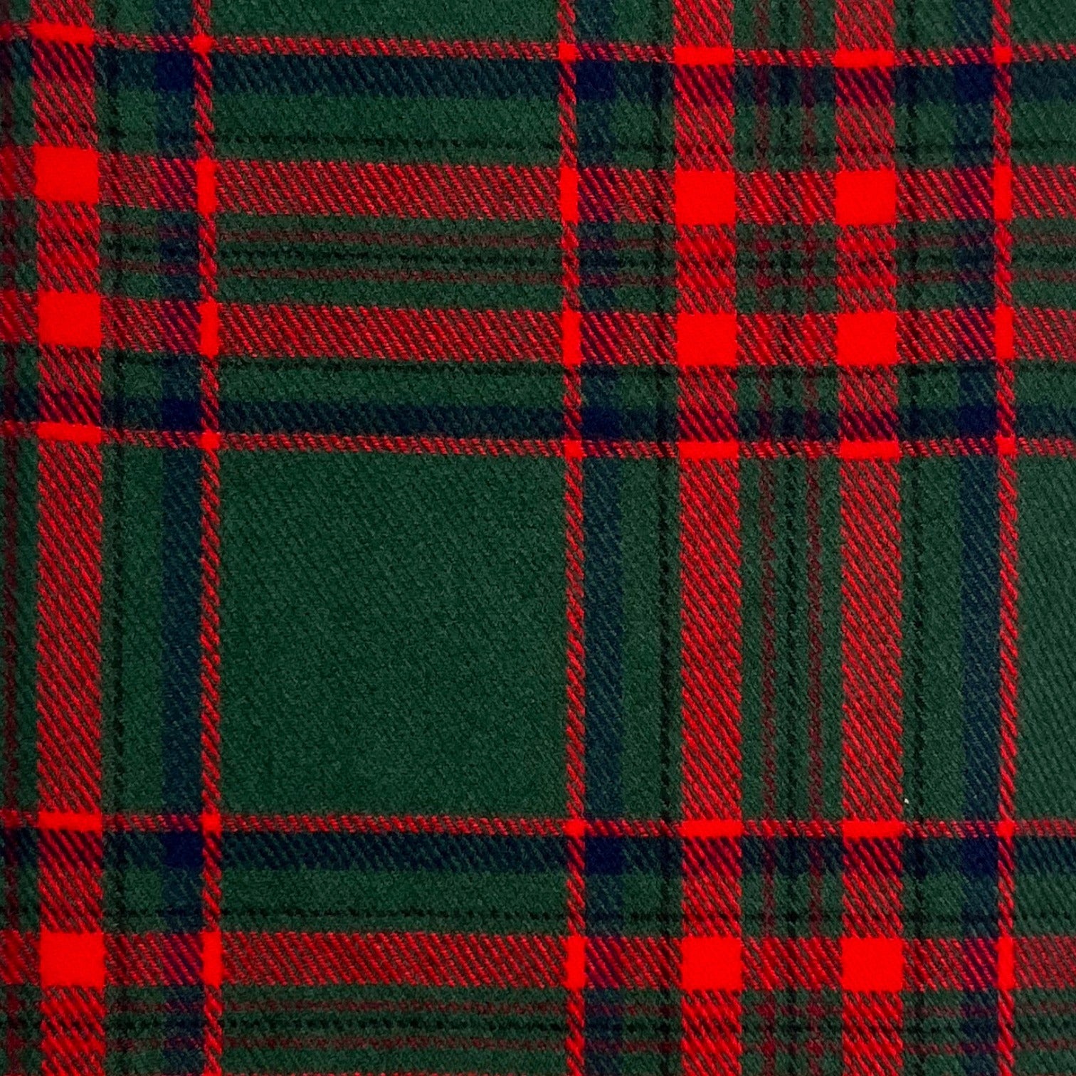 Tartan Winter Scarf With Tassle Ends Dark Green