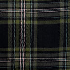 Tartan Winter Scarf With Tassle Ends Black Green