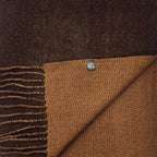 Two Tone Brown Cashmere Blend Pashmina Style Tassel Scarf