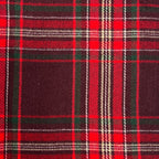 Tartan Winter Scarf With Tassle Ends Dark Red