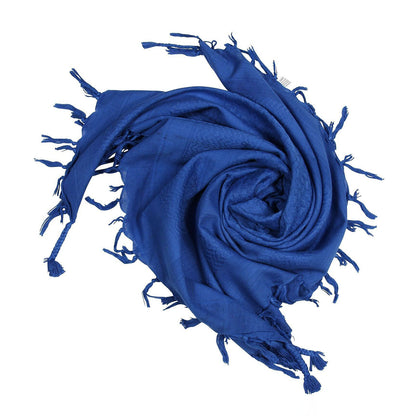 Pali Kufiya Style Blue Tassel Scarf - SKRF