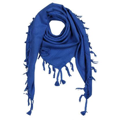 Pali Kufiya Style Blue Tassel Scarf - SKRF