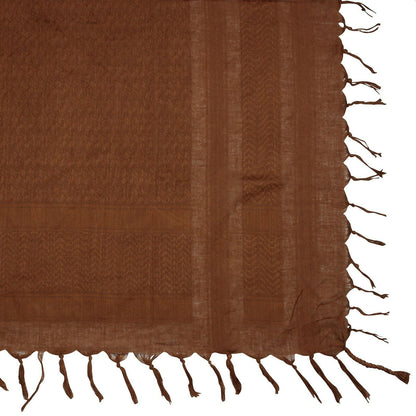 Pali Kufiya Style Brown Tassel Scarf - SKRF