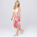 Pia Rossini Adalia Pink Palm Print Sarong - SKRF