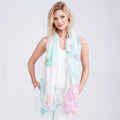 Pia Rossini Bronte Pastel Print Chiffon Scarf - SKRF