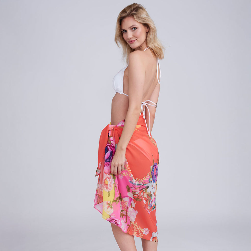 Pia Rossini Hawaii Flower Print Sarong - SKRF