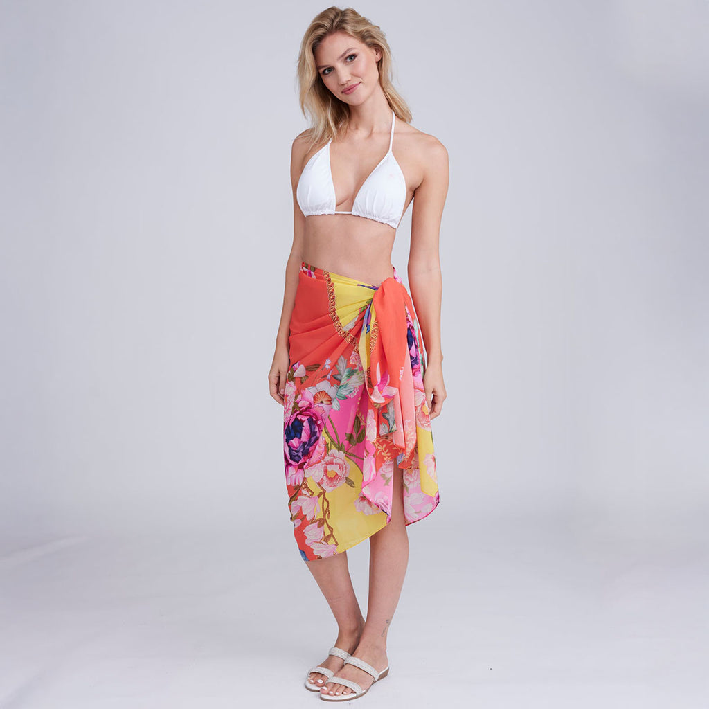 Pia Rossini Hawaii Flower Print Sarong - SKRF