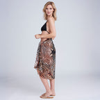Pia Rossini Saffie Leopard Animal Print Sarong - SKRF