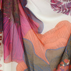 Poppy Print Scarf Recycled Red Mix - SKRF