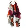 Poppy Print Scarf Recycled Red Mix - SKRF
