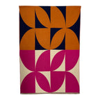 Retro Print Cashmere Blend Winter Scarf Hot Pink - SKRF