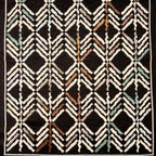 Reversible Arrow Print Wool Blend Winter Scarf Black - SKRF